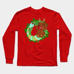 Dancer the Holiday Doxie Long Sleeve T-Shirt